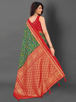 Thumbnail for NOZ2TOZ Women's Cotton Blend Green Printed Designer Saree With Blouse Piece - Distacart