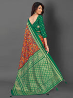 Thumbnail for NOZ2TOZ Women's Cotton Blend Red Printed Designer Saree With Blouse Piece - Distacart