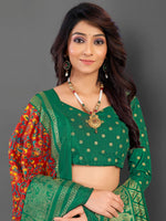 Thumbnail for NOZ2TOZ Women's Cotton Blend Red Printed Designer Saree With Blouse Piece - Distacart