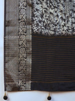 Thumbnail for Anouk Ethnic Motifs Zari Silk Blend Sungudi Saree
