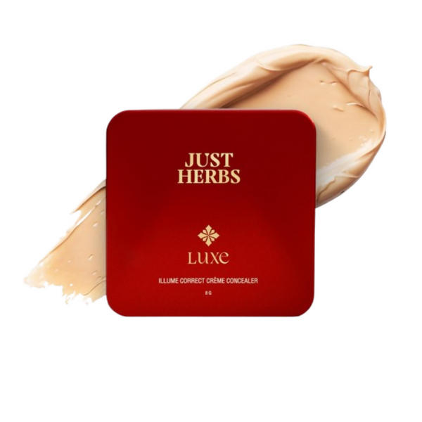 Just Herbs Luxe Illume Correct Creme Concealer Covers Dark Circles (130 Beige) - Distacart