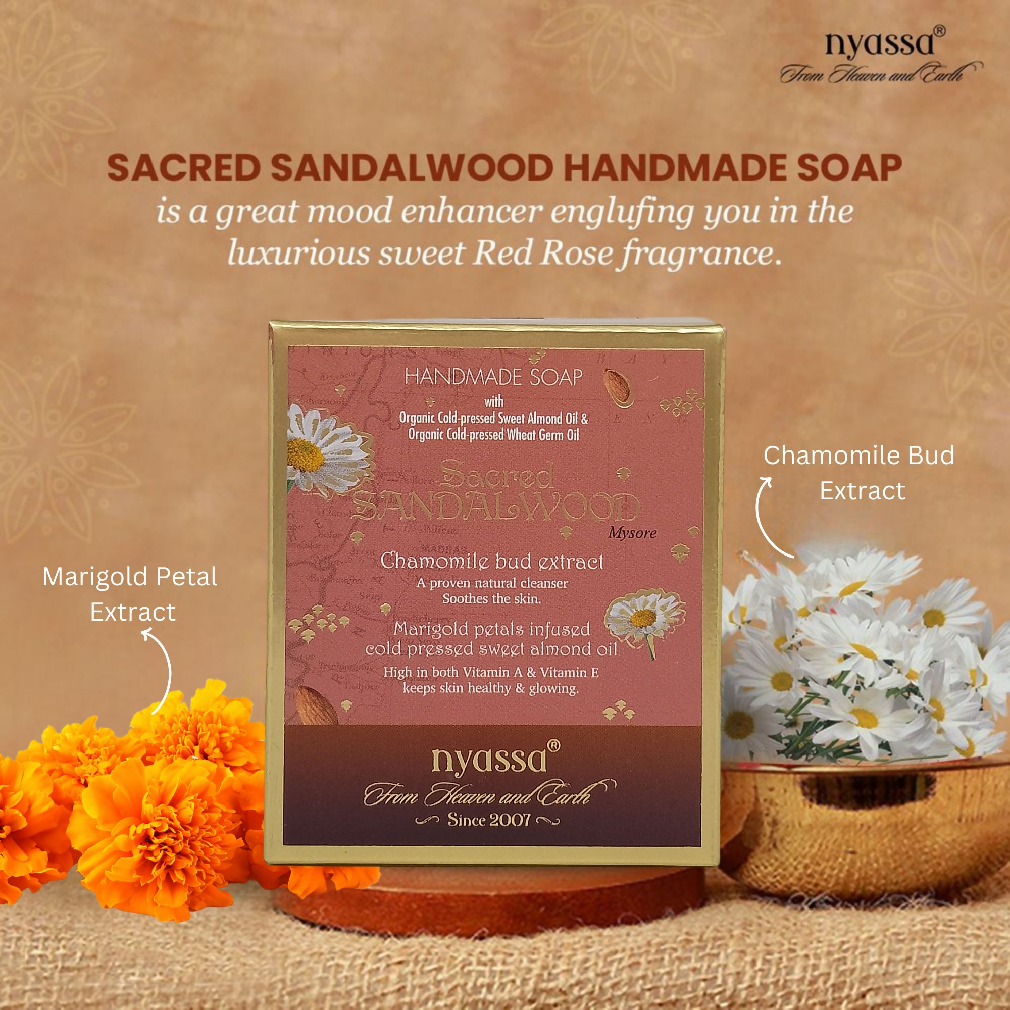Nyassa Sacred Sandalwood Handmade Soap - Distacart
