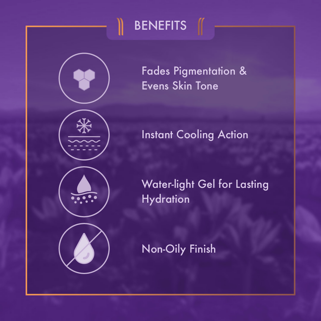 Ayuga Kashmiri Saffron Gel Moisturizer - Distacart