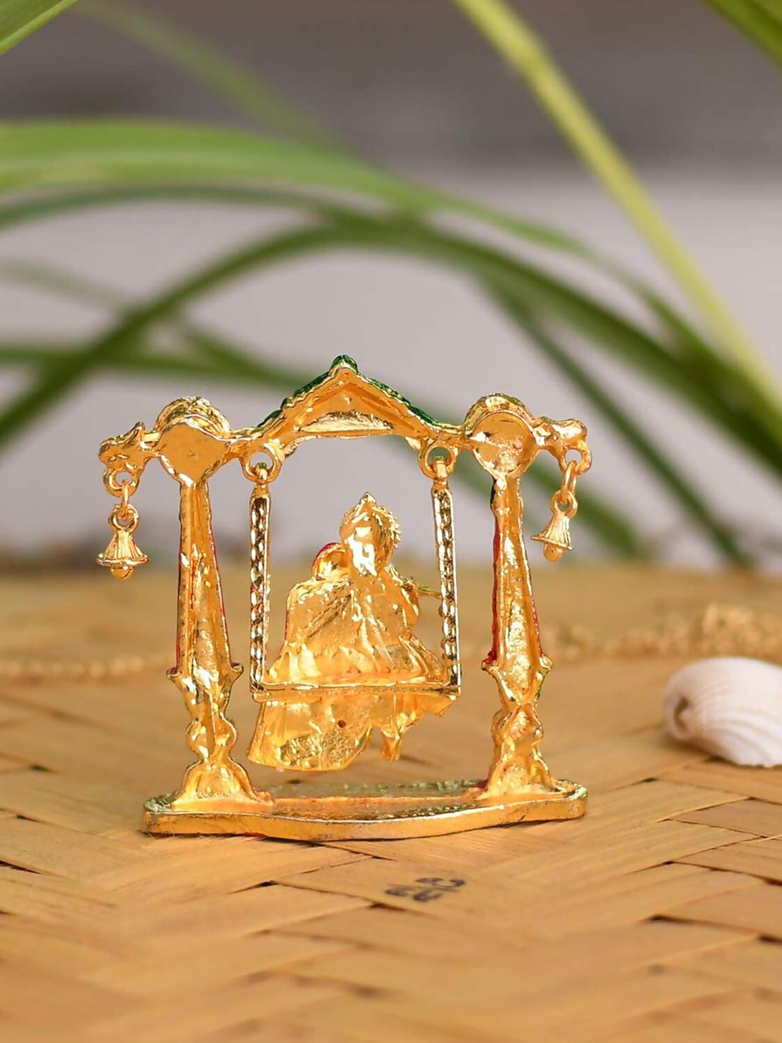 Collectible India Radha Krishna Idol on Jhula - Distacart