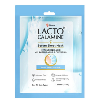 Lacto Calamine Hyaluronic Acid Face Serum Sheet Mask - Distacart