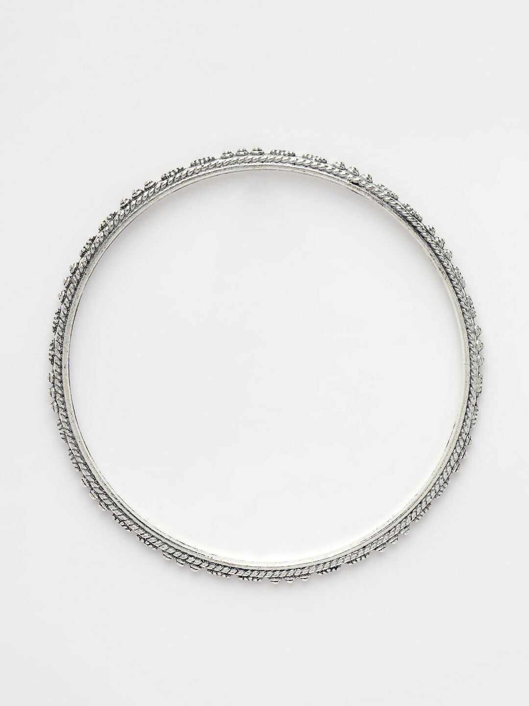 NVR Women's Set of 6 Silver-Toned German Silver Oxidised Bangles - Distacart