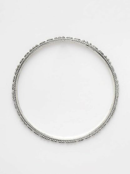 NVR Women's Set of 6 Silver-Toned German Silver Oxidised Bangles - Distacart