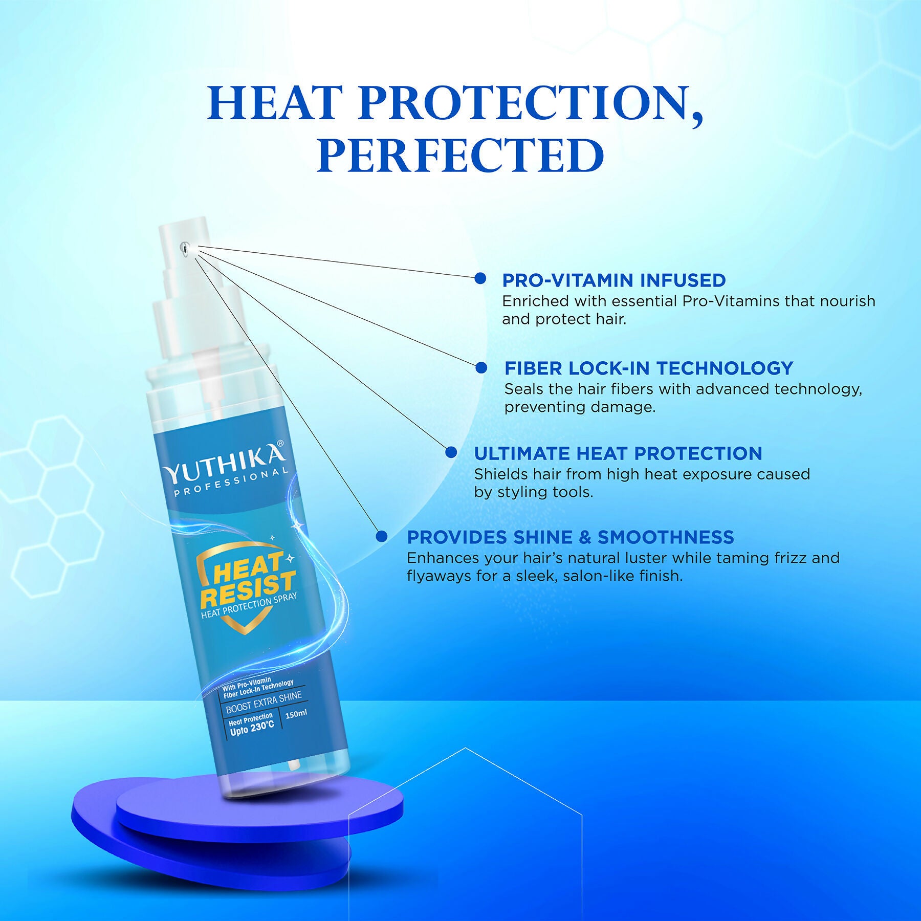 Yuthika Professional Heat Protection Spray - Distacart