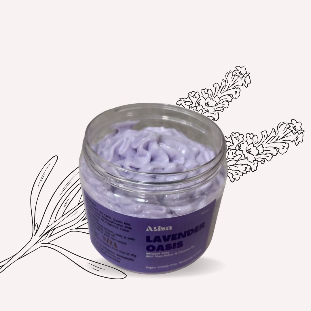 Atisa Lavender Oasis Whipped Soap - Distacart