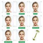 Thumbnail for WishCare Face Massage Jade Roller For Glowing Skin - Green - Distacart
