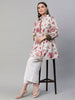 Ahalyaa Women Beige Crepe Digital Floral Print Tunic - Distacart
