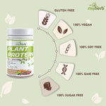 Thumbnail for Myherb Plant Protein Powder, Pea And Brown Rice Protein Powder - Chocolate Flavour - Distacart