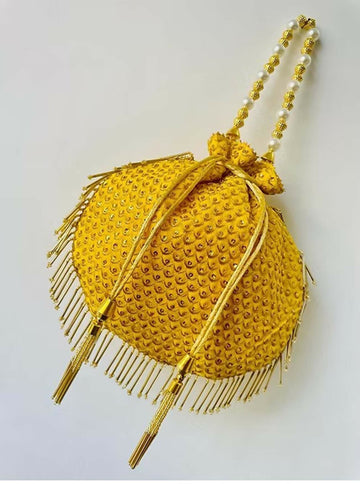 Joban Fashion Potli Bags - Golden - Dista