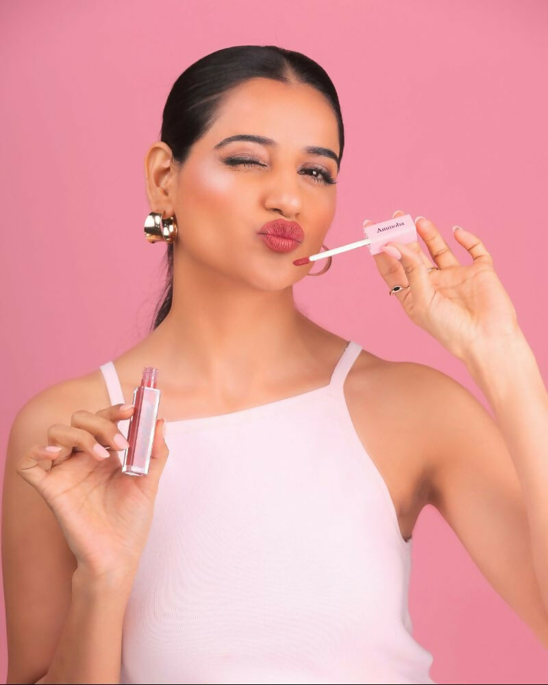 Ammoha Cosmetics Long-Lasting, Matte-Finished Cinnamon Drizzle Color Liquid Lipstick - Distacart