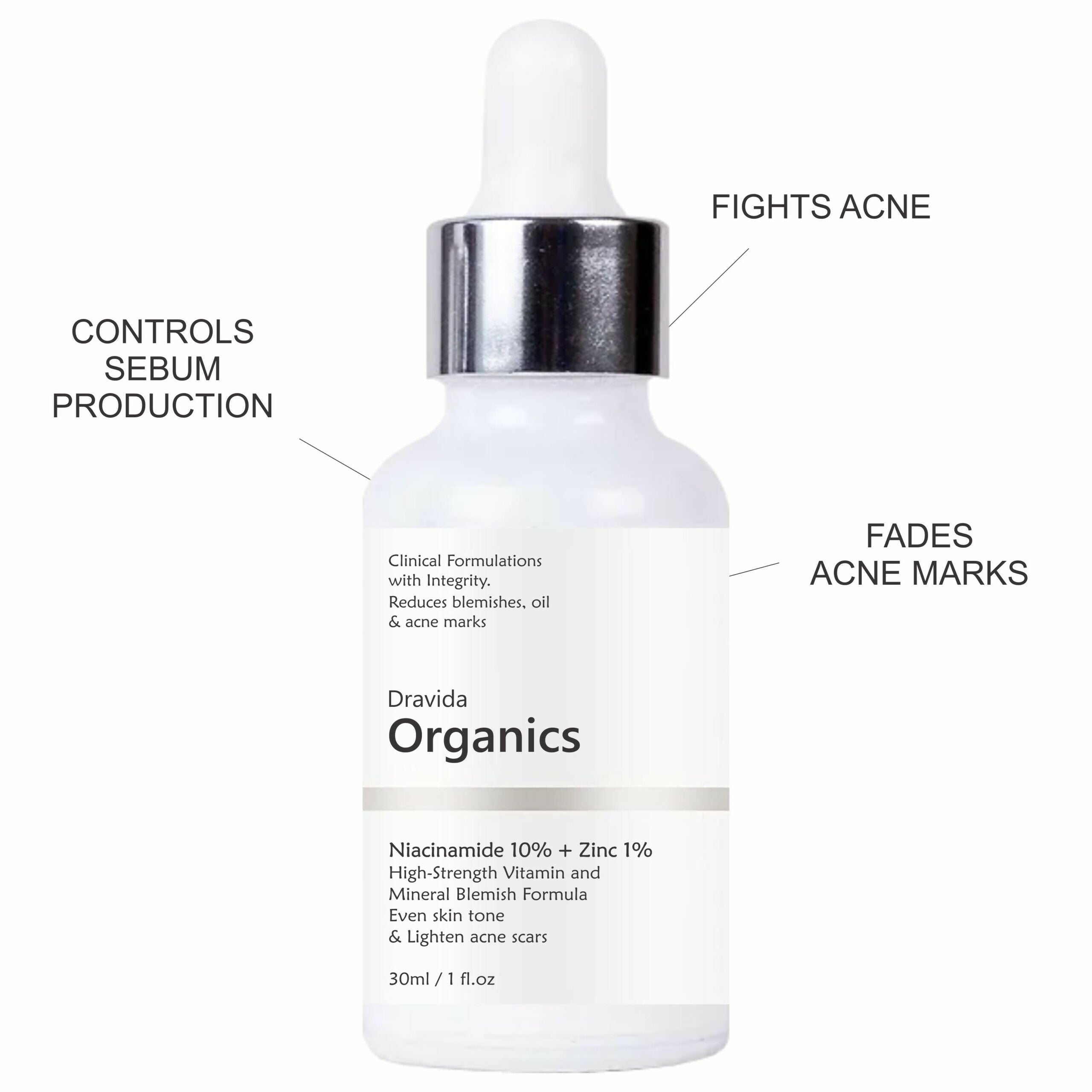 Dravida Organics 10% Niacinamide Serum - Dista