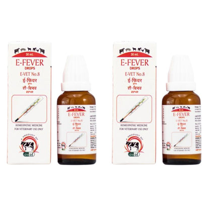 Excel Pharma E-Fever Drops E-Vet No-8 For Veterinary use - Distacart