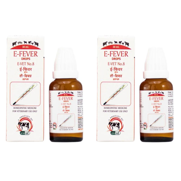 Excel Pharma E-Fever Drops E-Vet No-8 For Veterinary use