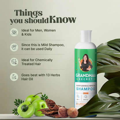 Nidhi'S Grandmaa Secret Curry Leaf & Hibiscus Shampoo - Distacart