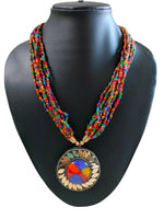 Thumbnail for Inhanns Everyday Statement Beaded Pendant Necklace - Multi Colour - Distacart