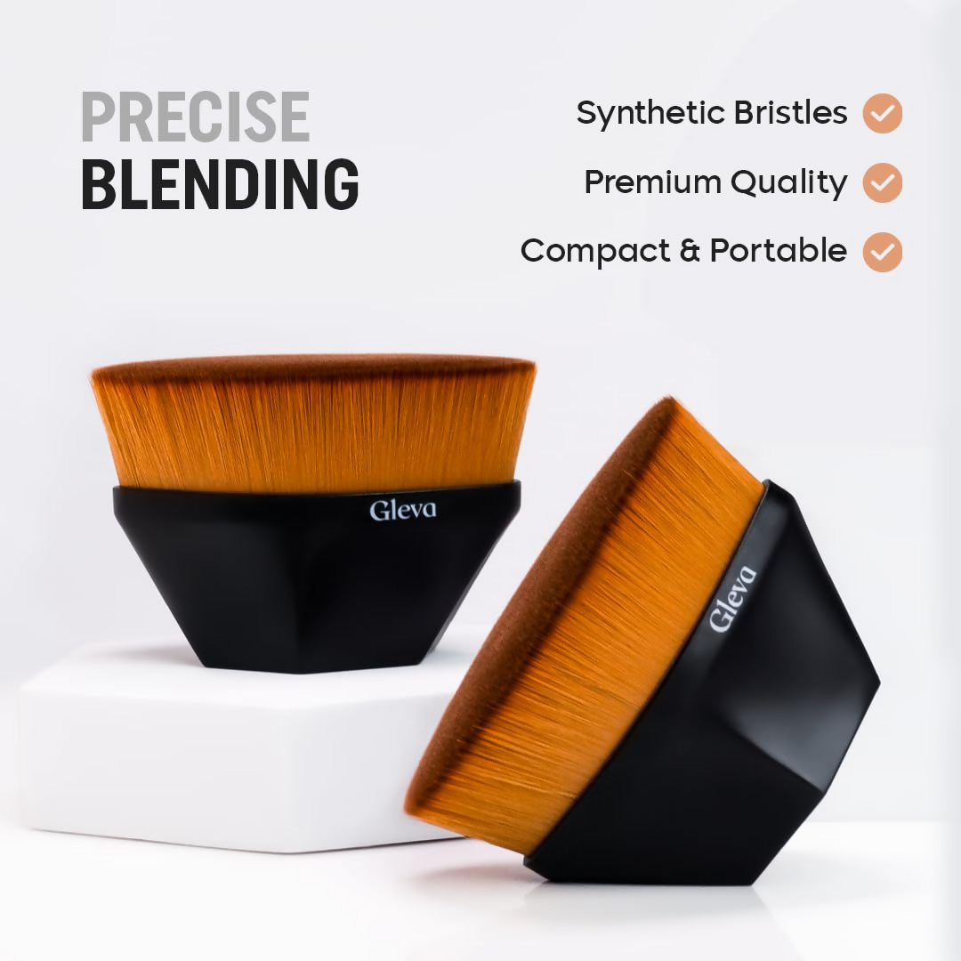 Gleva Foundation Makeup Brush Black - Distacart