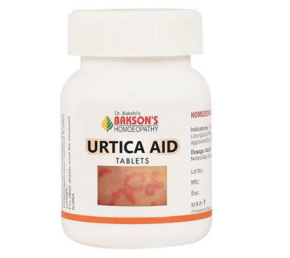 Bakson's Homeopathy Urtica Aid Tablets - Distacart