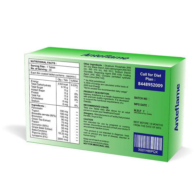 Diabexy Nutrition (Reversol, Basics, Anteflame) Tablets