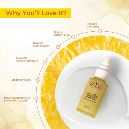 Lotus Herbals WhiteGlow Vitamin C and Gold Radiance Face Serum - Distacart