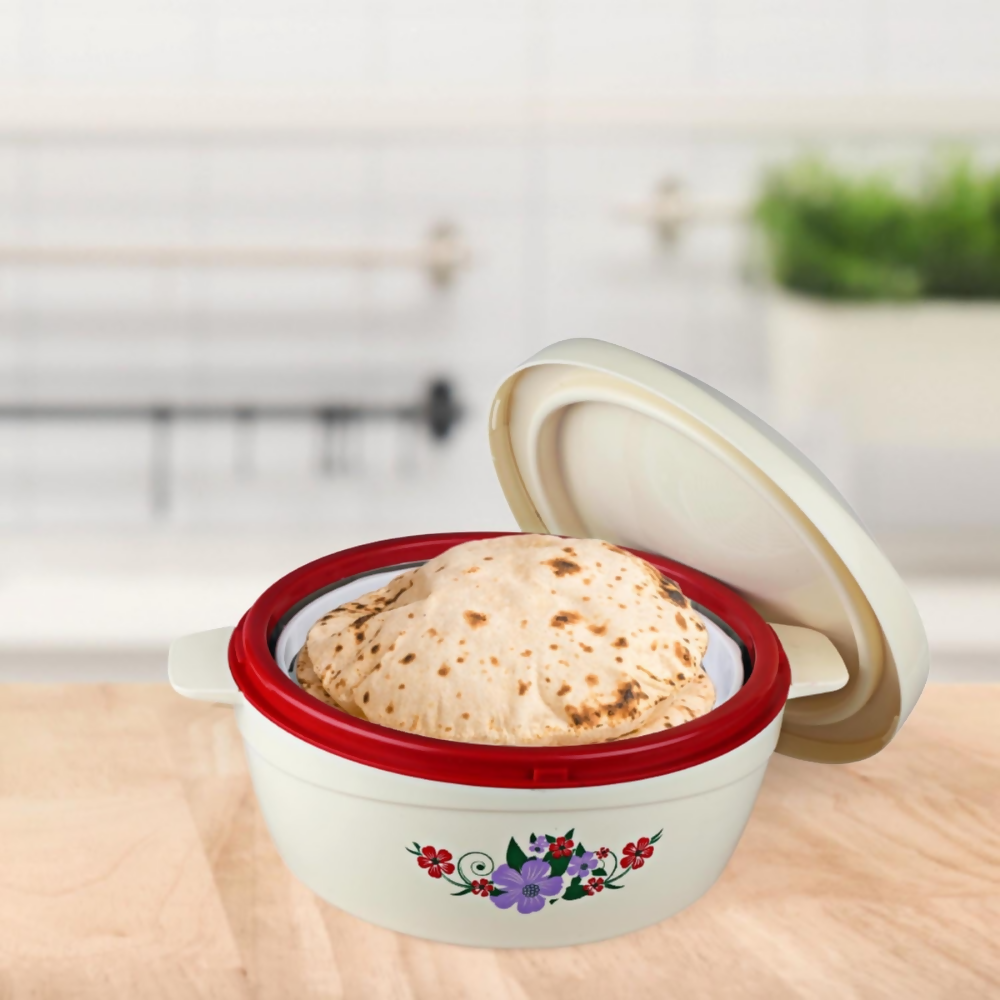 Cello Roti Plus Insulated Casserole Hot Pot Box Case with Lid - Red - Dista