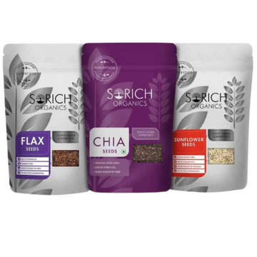 Sorich Organics Chia seeds , Sunflower seeds , and Flax Seeds - Distacart