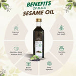 Thumbnail for Farm Naturelle Wood Pressed Black Sesame Oil