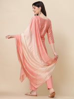 Thumbnail for Embroidered Kurta With Pant & Dupatta Set, Multicolor - Hiral Fashion - Distacart