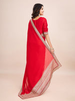Thumbnail for kasee Embroidered Pure Silk Ready to Wear Saree - Distacart