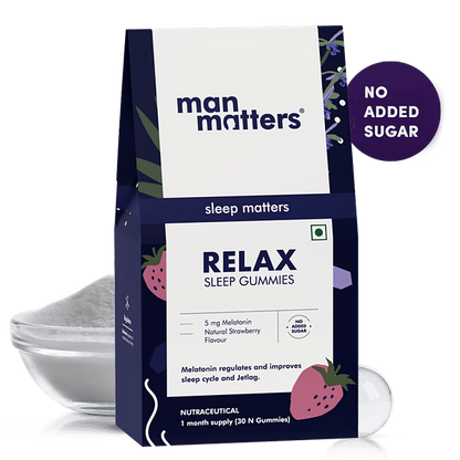 Man Matters Relax Melatonin Sleep Gummies - No Added Sugar - Distacart