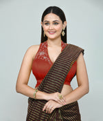 Thumbnail for Joban Fashion Women's Orange Embroidered Stitched Blouse