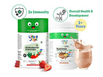 Thumbnail for Little Joys Nutrimix Powder Hazelnut Chocolate + Multivitamin Gummies Combo