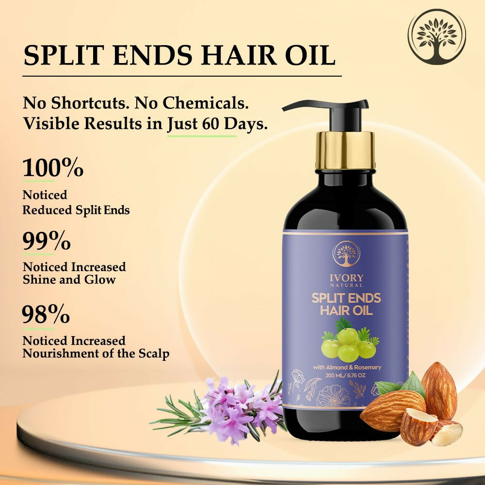 Ivory Natural Splits Ends Repair Hair Oil - Natural Hair Therapy For Split Ends And Hair Wellness - Distacart