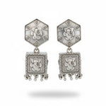 Thumbnail for JS Fashion Oxidised Silver Antique Style Earrings for Women