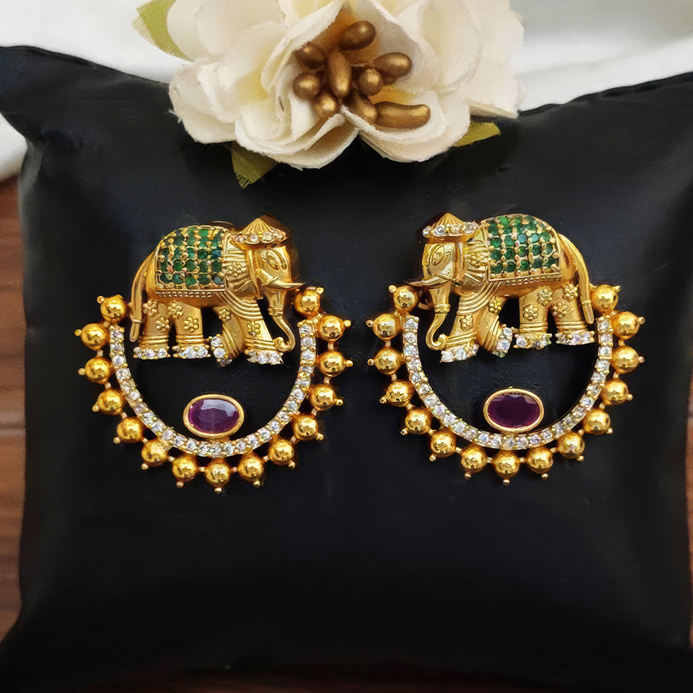 JS Fashion Kemp Stone Earrings for Women