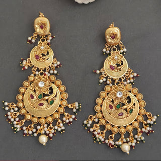 JS Fashion Antique Long Earrings for Women