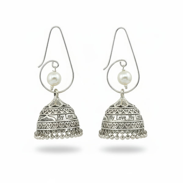 JS Fashion Designer Beautiful Oxidized Jewellery Earrings for Women & Girls