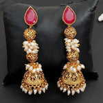 Thumbnail for JS Fashion Designer Antique Jewellery High Gold Polish Earrings for Women