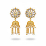 Thumbnail for JS Fashion Kundan High Gold Polish Earrings for Women