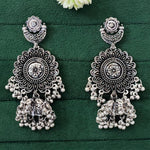 Thumbnail for JS Fashion Designer Beautiful Oxidised Silver Earrings for Women & Girls