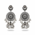 Thumbnail for JS Fashion Designer Beautiful Oxidised Silver Earrings for Women & Girls