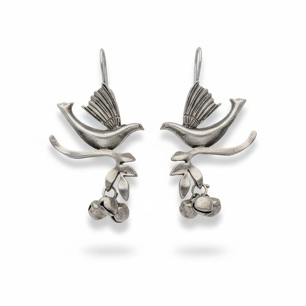 JS Fashion Beautiful Designer Oxidized Silver Fancy Earrings for Women & Girls