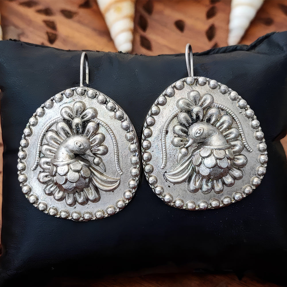 JS Fashion Oxidized Silver Beautiful Designer Earrings for Women & Girls