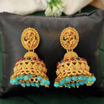 Thumbnail for JS Fashion Antique Rajwadi Temple Designer Jhumka Earrings for Women & Girls - Distacart