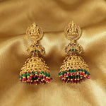 Thumbnail for JS Fashion Rajwadi Polish Traditional Temple Earrings for Women & Girls - Distacart
