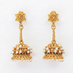 Thumbnail for JS Fashion Traditional Rajwadi Jhumka Earrings for Women & Girls - Distacart