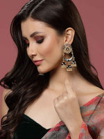 Thumbnail for Black Meenakari Drop Earrings for Womens by House of Ree - Distacart